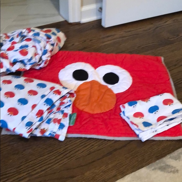elmo fitted crib sheet